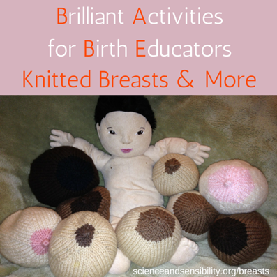 lactation consultant educational tools teaching doula Crochet Breast Feeding Demonstration set rainbow multi breastfeeding